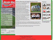 Tablet Screenshot of golden-goal.net